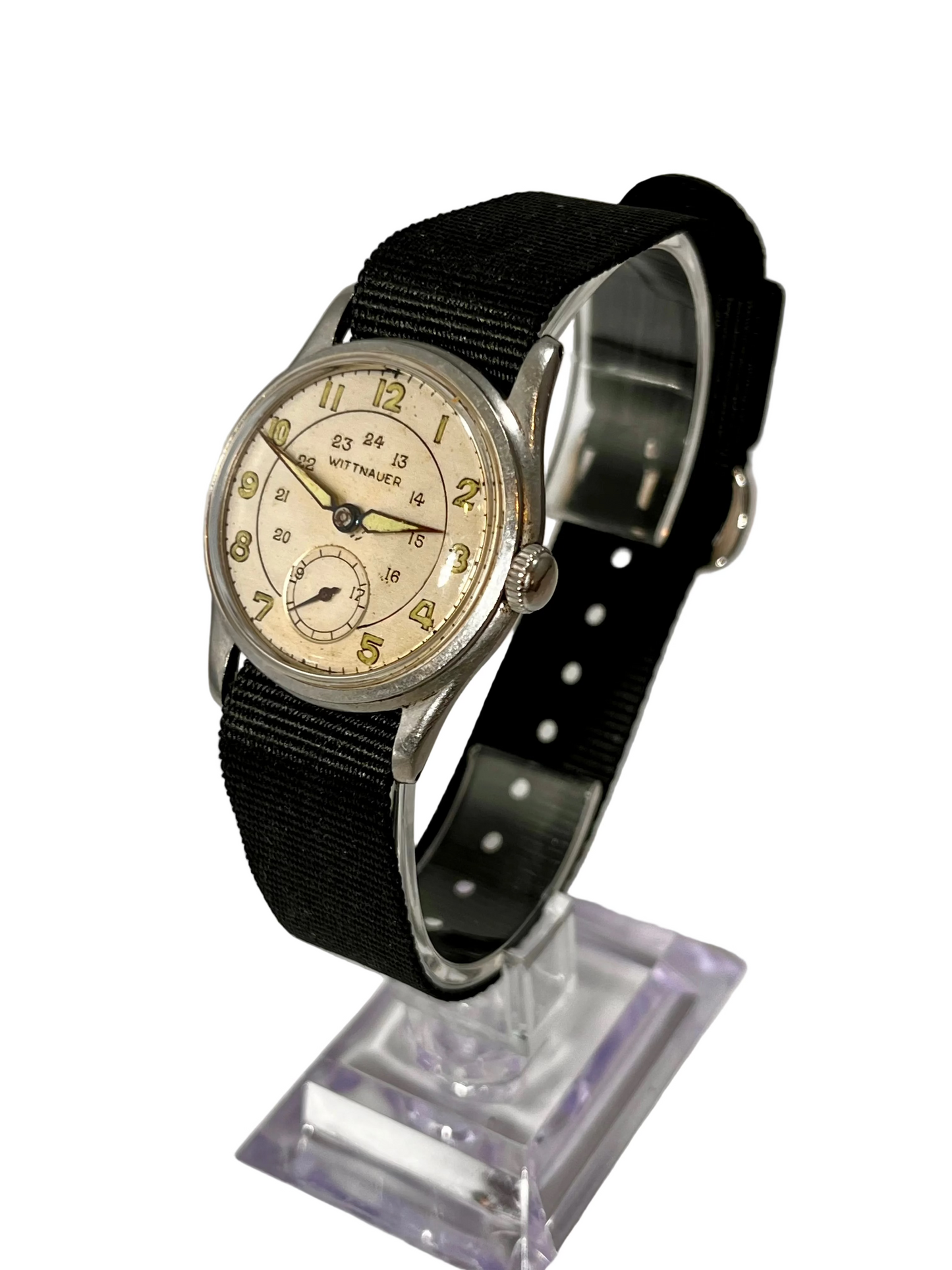 Vintage Wittnauer WW2 Era Canadian Manual Wind Wrist Watch